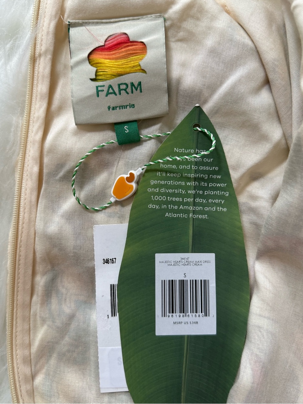 FARM Rio Majestic Hearts Maxi Dress, NWT 🇧🇷 - Picture 14 of 16